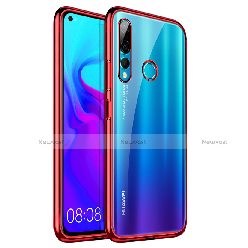 Ultra-thin Transparent TPU Soft Case Cover H07 for Huawei Nova 4 Red