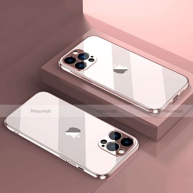 Ultra-thin Transparent TPU Soft Case Cover H08 for Apple iPhone 13 Pro