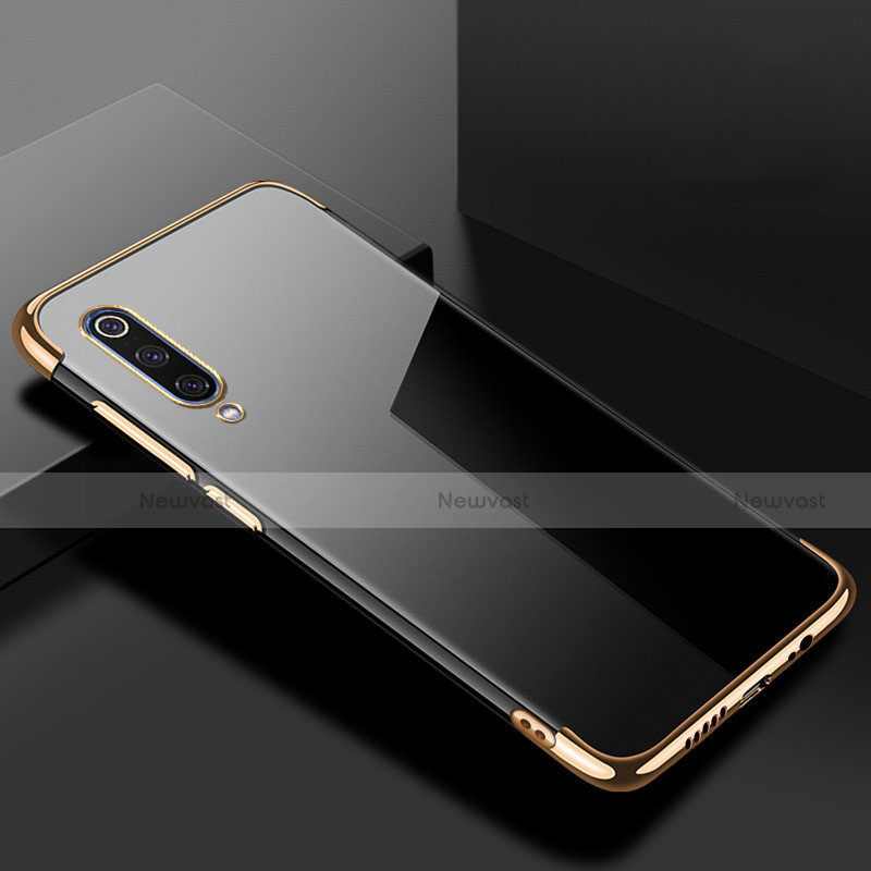 Ultra-thin Transparent TPU Soft Case Cover H08 for Xiaomi Mi A3 Lite Gold
