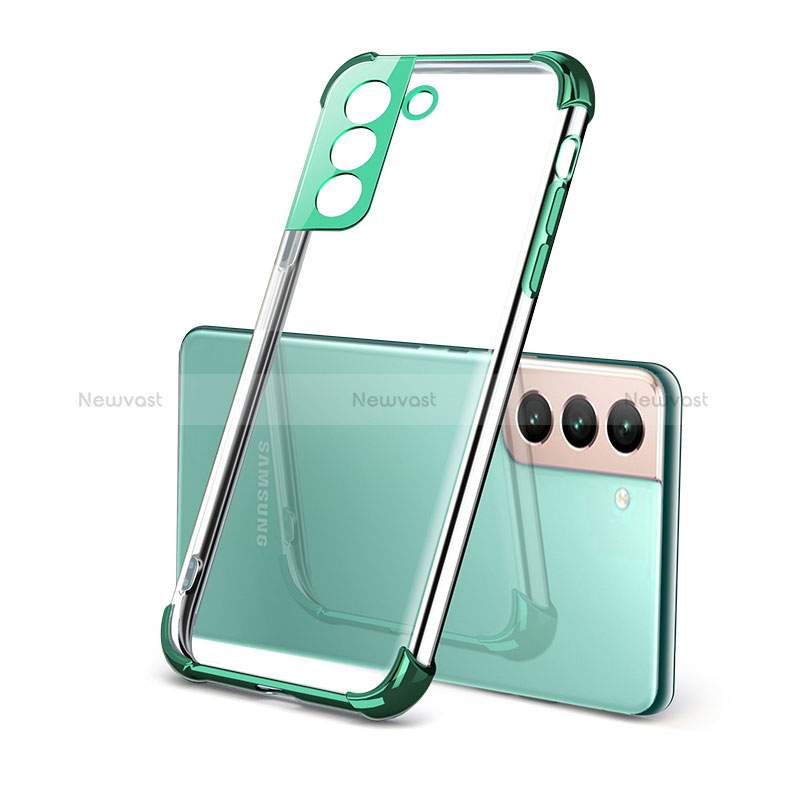 Ultra-thin Transparent TPU Soft Case Cover H09 for Samsung Galaxy S22 Plus 5G Green