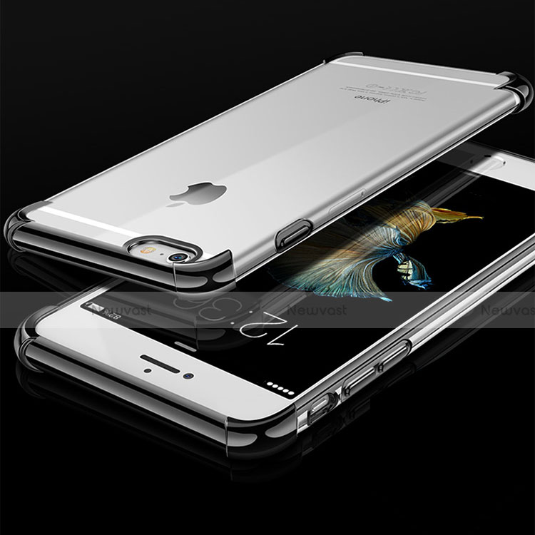 Ultra-thin Transparent TPU Soft Case Cover HC01 for Apple iPhone 6 Black