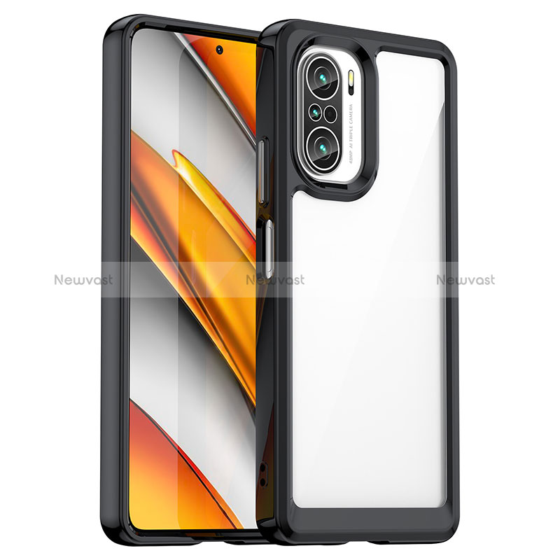 Ultra-thin Transparent TPU Soft Case Cover JS1 for Xiaomi Mi 11i 5G Black