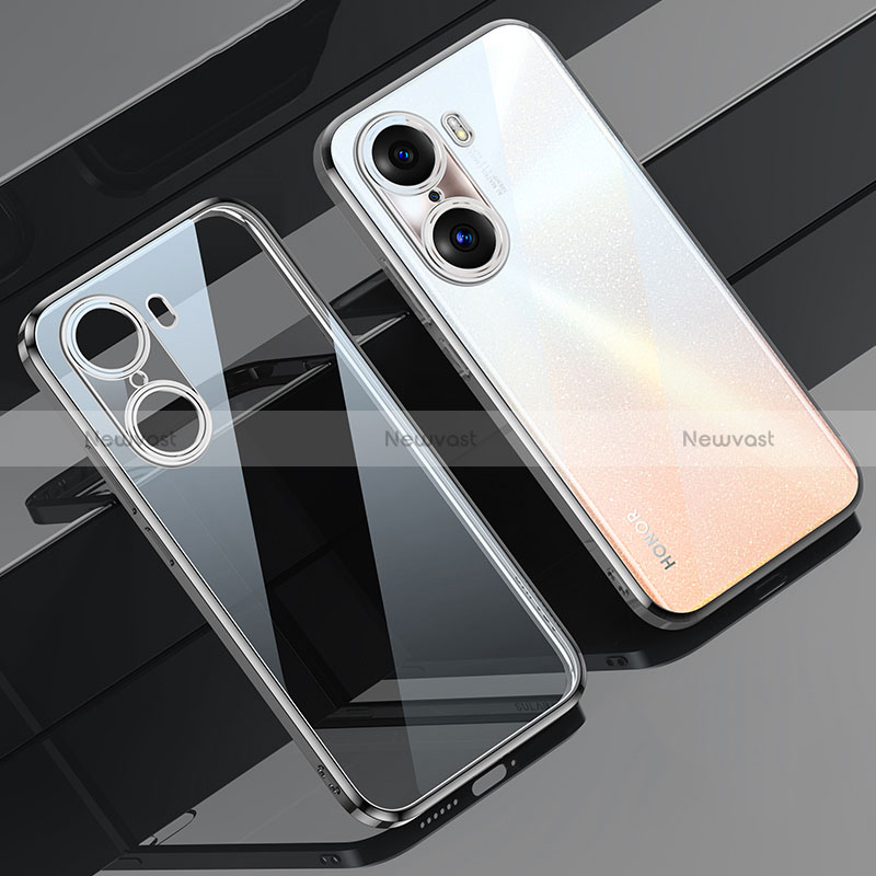 Ultra-thin Transparent TPU Soft Case Cover LD1 for Huawei Honor 60 Pro 5G Silver