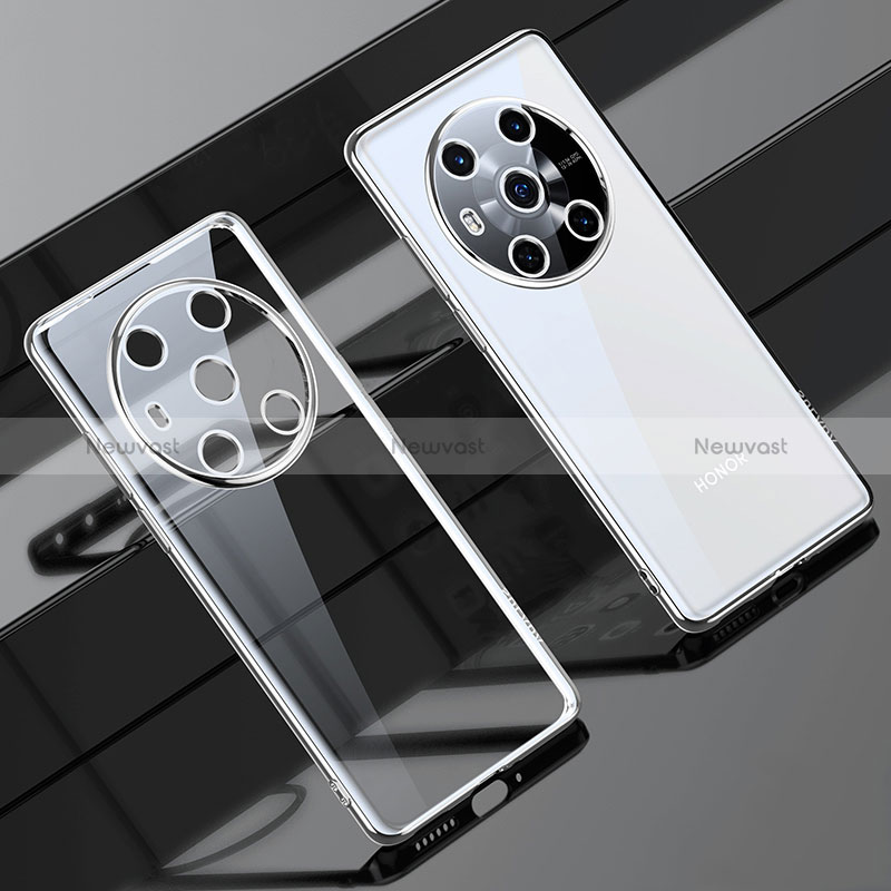 Ultra-thin Transparent TPU Soft Case Cover LD1 for Huawei Honor Magic3 5G Silver