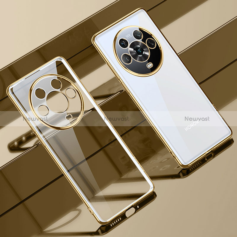 Ultra-thin Transparent TPU Soft Case Cover LD1 for Huawei Honor Magic4 5G Gold