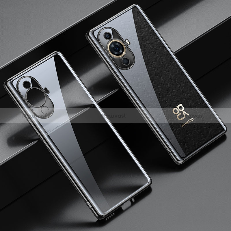 Ultra-thin Transparent TPU Soft Case Cover LD1 for Huawei Nova 11 Black