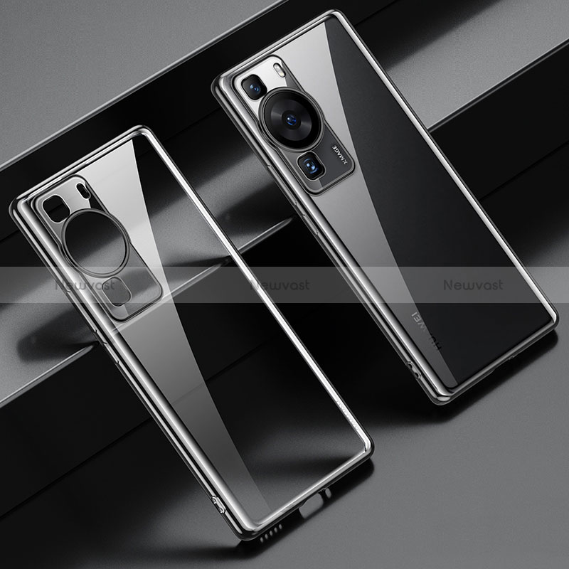 Ultra-thin Transparent TPU Soft Case Cover LD1 for Huawei P60 Black