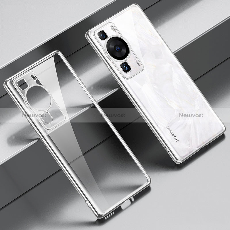 Ultra-thin Transparent TPU Soft Case Cover LD1 for Huawei P60 Silver