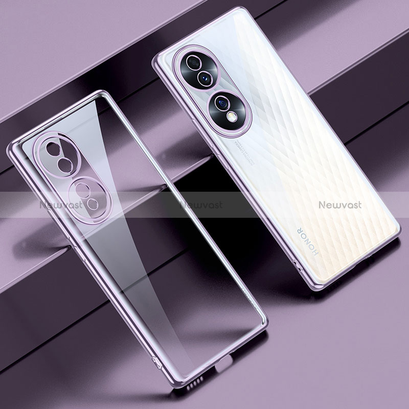 Ultra-thin Transparent TPU Soft Case Cover LD2 for Huawei Honor 70 5G