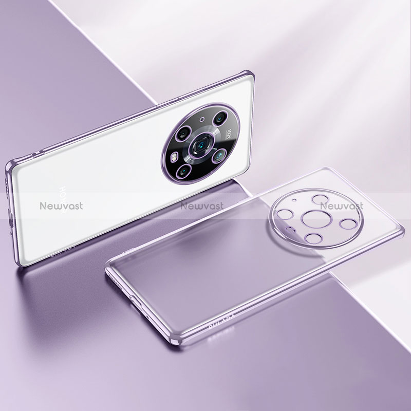 Ultra-thin Transparent TPU Soft Case Cover LD2 for Huawei Honor Magic4 Pro 5G Purple