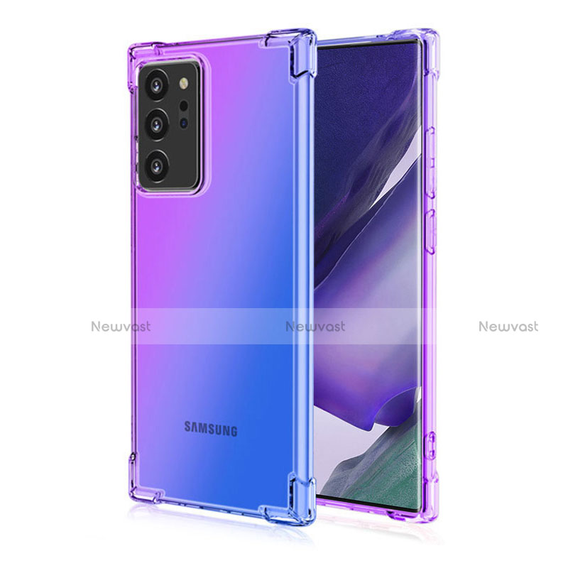 Ultra-thin Transparent TPU Soft Case Cover N01 for Samsung Galaxy Note 20 Ultra 5G Purple