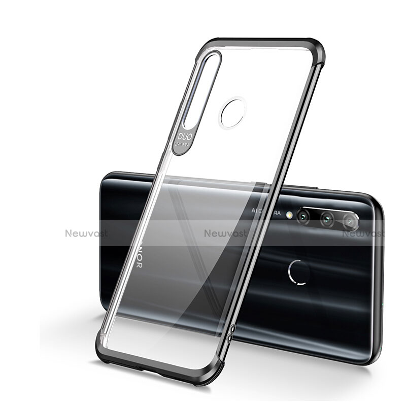 Ultra-thin Transparent TPU Soft Case Cover S01 for Huawei Honor 10i Black