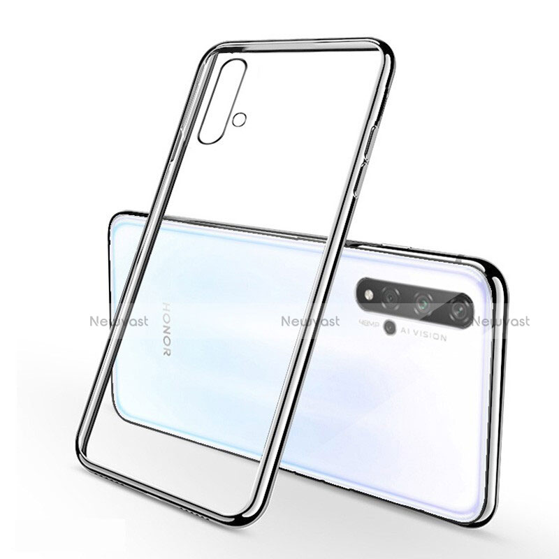 Ultra-thin Transparent TPU Soft Case Cover S01 for Huawei Honor 20S Silver