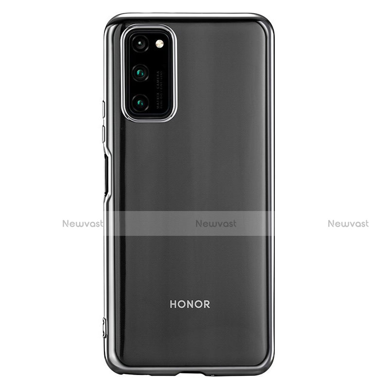 Ultra-thin Transparent TPU Soft Case Cover S01 for Huawei Honor V30 5G Silver