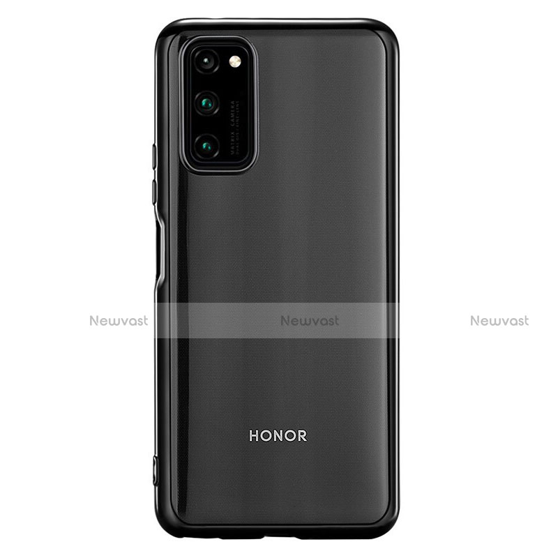 Ultra-thin Transparent TPU Soft Case Cover S01 for Huawei Honor View 30 5G Black