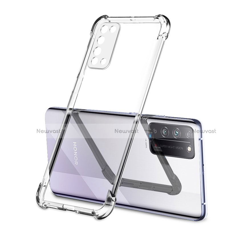 Ultra-thin Transparent TPU Soft Case Cover S01 for Huawei Honor X10 5G Clear