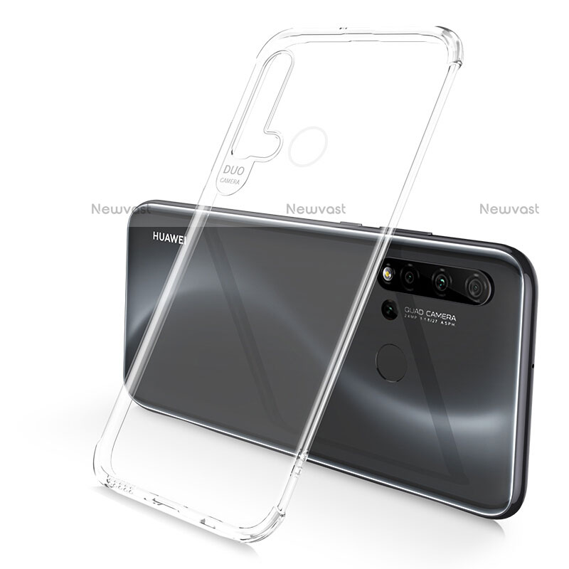 Ultra-thin Transparent TPU Soft Case Cover S01 for Huawei P20 Lite (2019) Clear