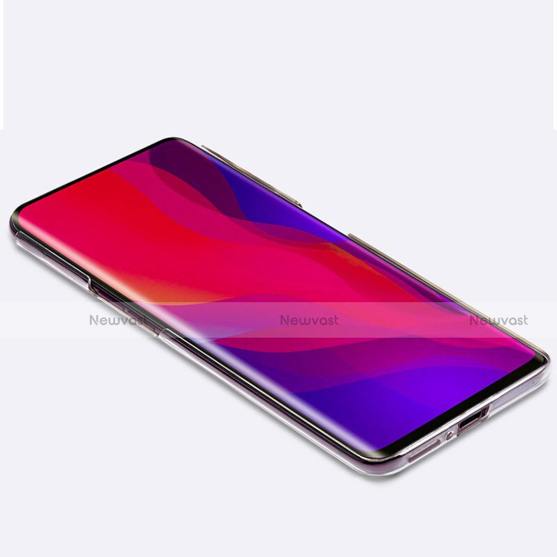 Ultra-thin Transparent TPU Soft Case Cover S01 for Oppo Find X Clear