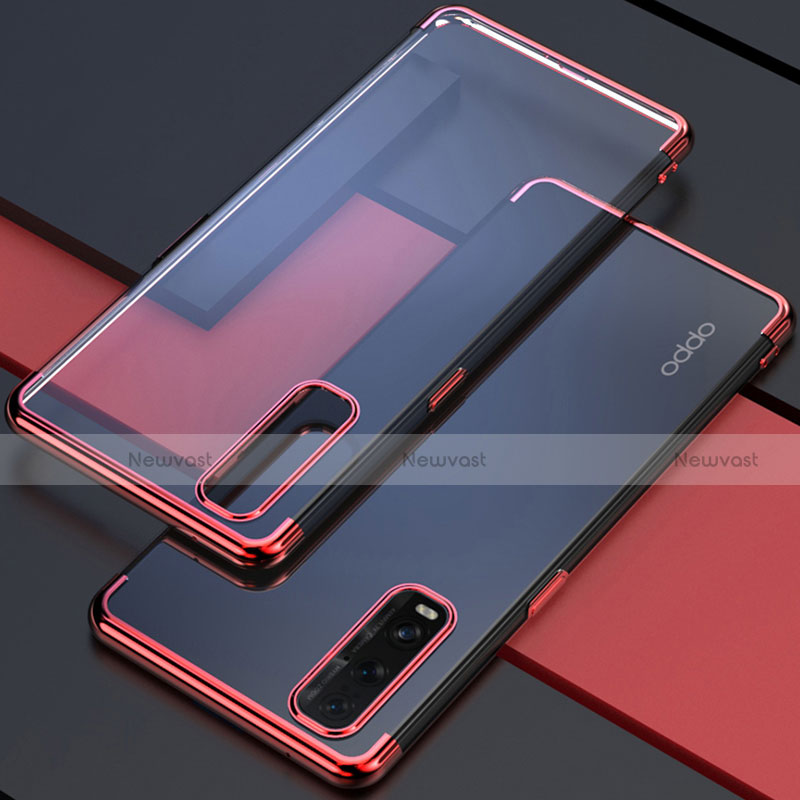 Ultra-thin Transparent TPU Soft Case Cover S01 for Oppo Find X2