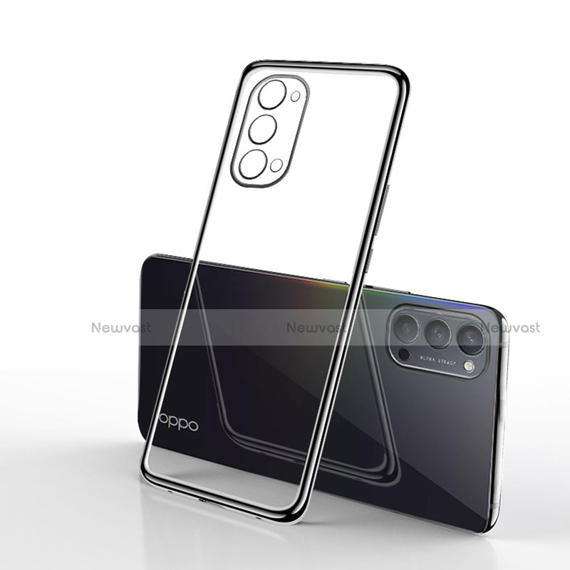 Ultra-thin Transparent TPU Soft Case Cover S01 for Oppo Reno4 5G