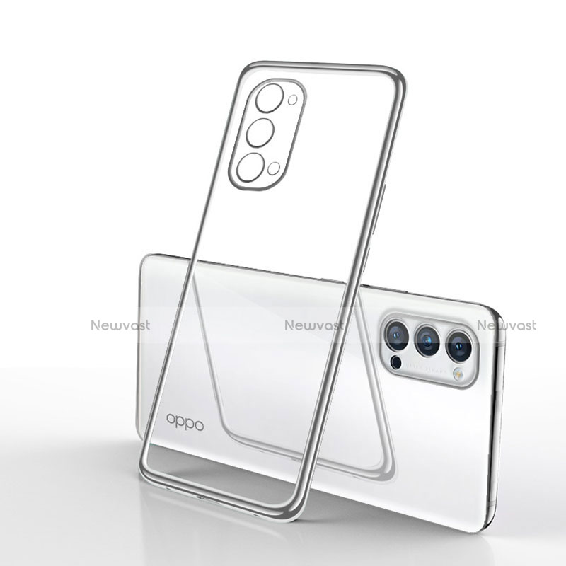 Ultra-thin Transparent TPU Soft Case Cover S01 for Oppo Reno4 5G