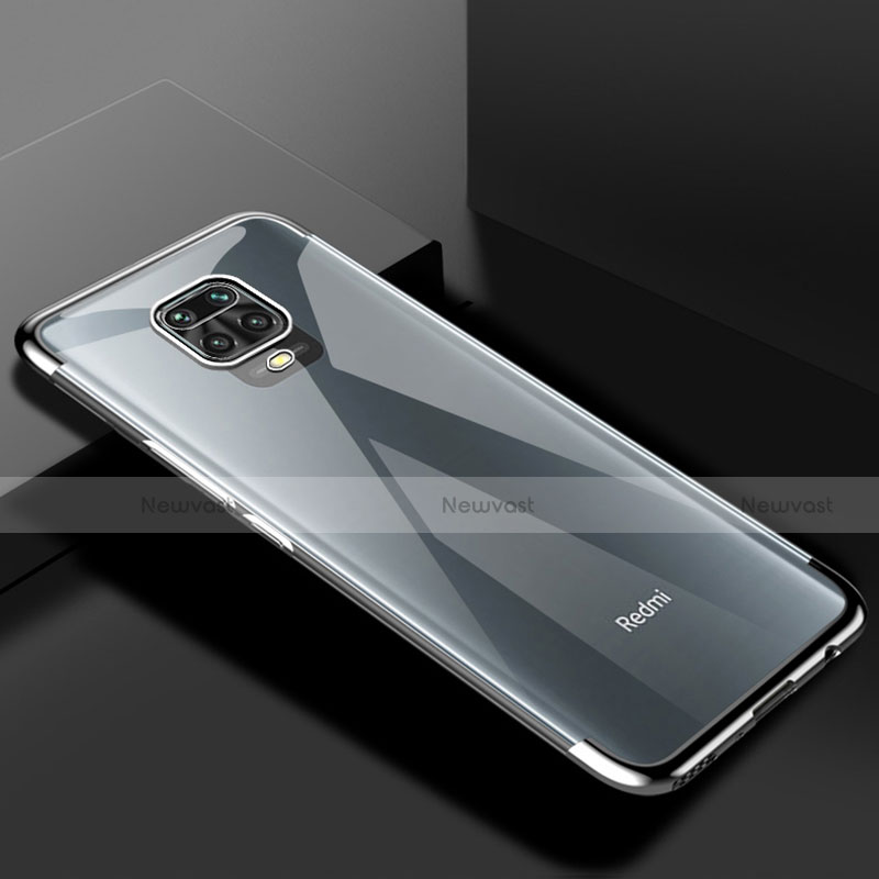 Ultra-thin Transparent TPU Soft Case Cover S01 for Xiaomi Poco M2 Pro Silver