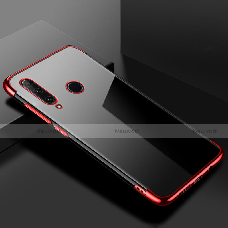 Ultra-thin Transparent TPU Soft Case Cover S02 for Huawei Honor 20i Red