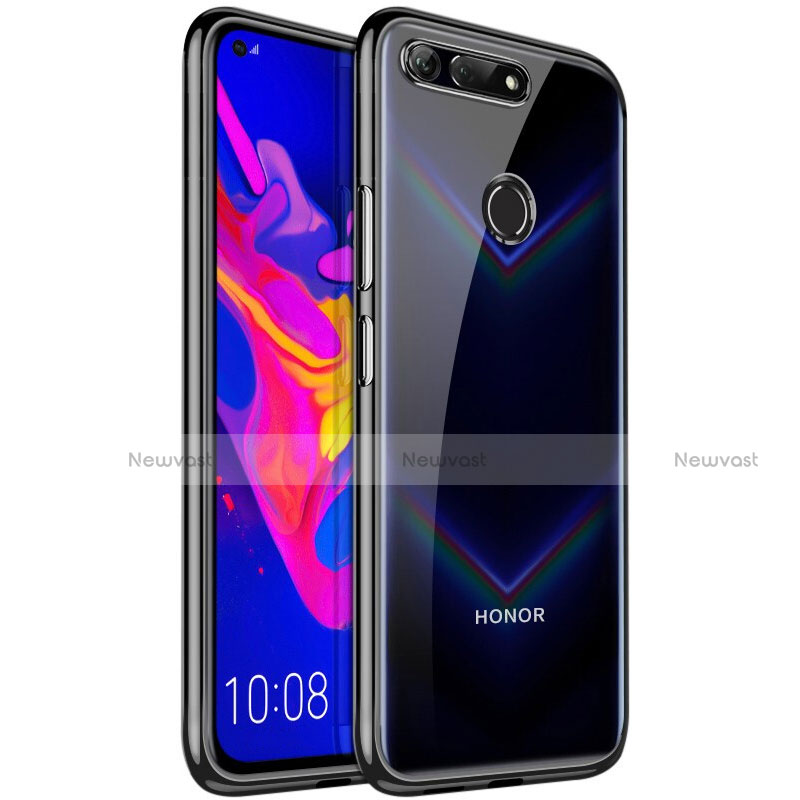 Ultra-thin Transparent TPU Soft Case Cover S02 for Huawei Honor V20 Black