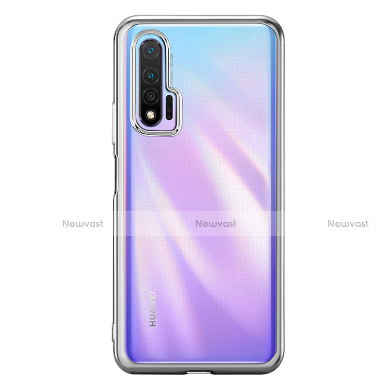 Ultra-thin Transparent TPU Soft Case Cover S02 for Huawei Nova 6 5G Silver