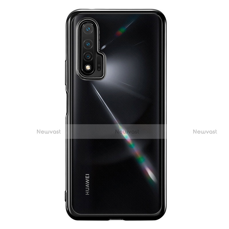 Ultra-thin Transparent TPU Soft Case Cover S02 for Huawei Nova 6 Black