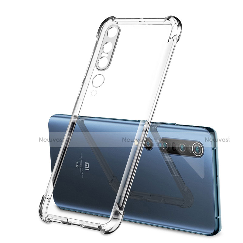 Ultra-thin Transparent TPU Soft Case Cover S02 for Xiaomi Mi 10 Pro