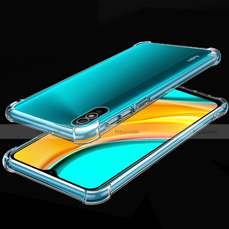 Ultra-thin Transparent TPU Soft Case Cover S02 for Xiaomi Redmi 9i Clear