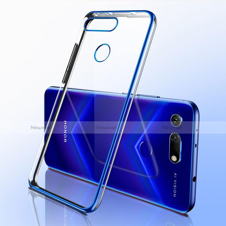 Ultra-thin Transparent TPU Soft Case Cover S03 for Huawei Honor View 20 Blue