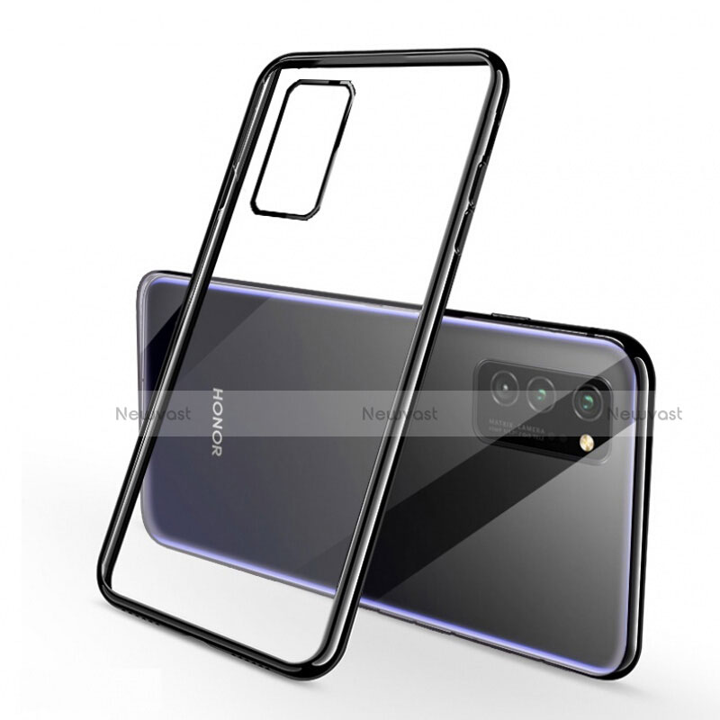 Ultra-thin Transparent TPU Soft Case Cover S03 for Huawei Honor View 30 5G Black