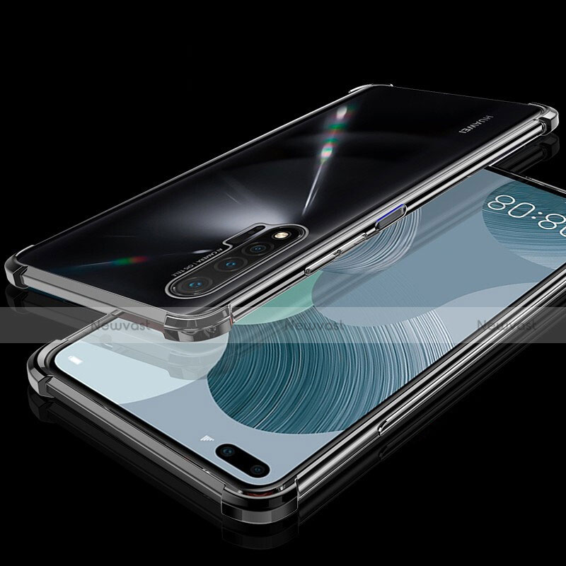 Ultra-thin Transparent TPU Soft Case Cover S03 for Huawei Nova 6 Black