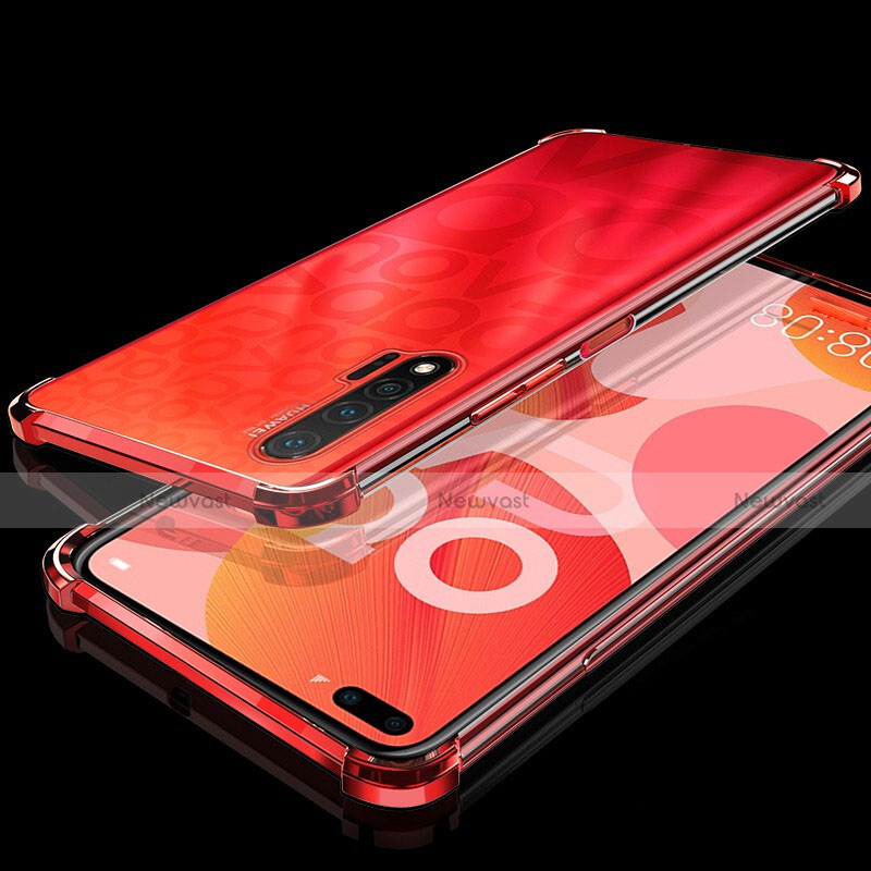 Ultra-thin Transparent TPU Soft Case Cover S03 for Huawei Nova 6 Red