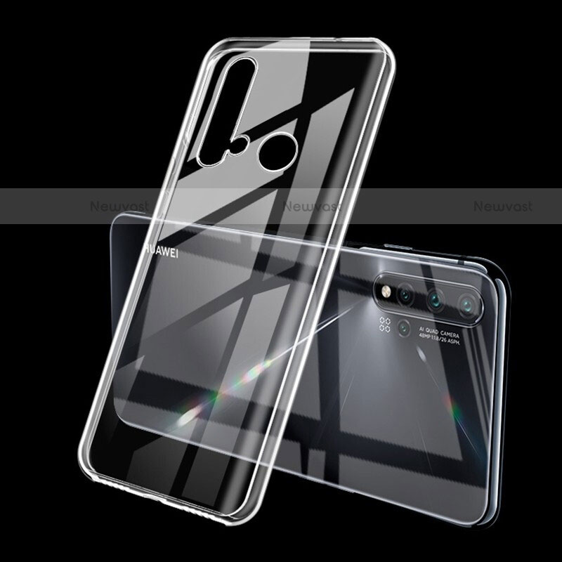 Ultra-thin Transparent TPU Soft Case Cover S03 for Huawei P20 Lite (2019) Clear