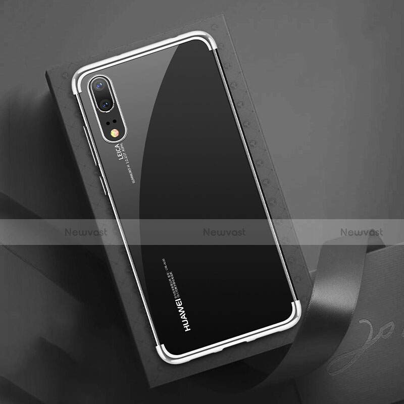 Ultra-thin Transparent TPU Soft Case Cover S03 for Huawei P20 Silver