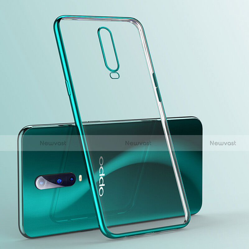 Ultra-thin Transparent TPU Soft Case Cover S03 for Oppo R17 Pro Green