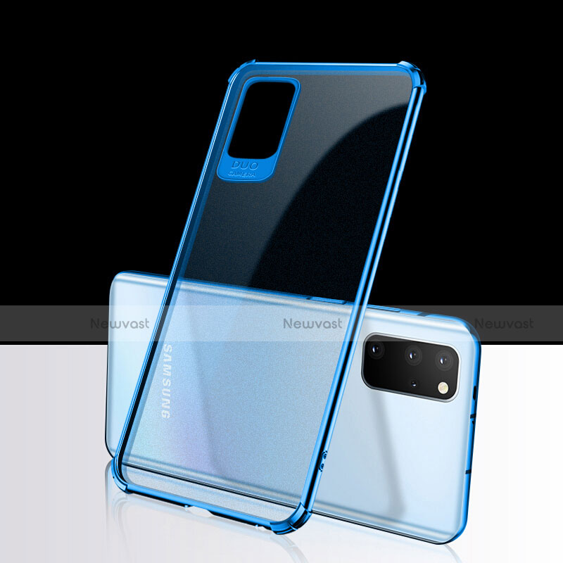 Ultra-thin Transparent TPU Soft Case Cover S03 for Samsung Galaxy S20 Plus Blue