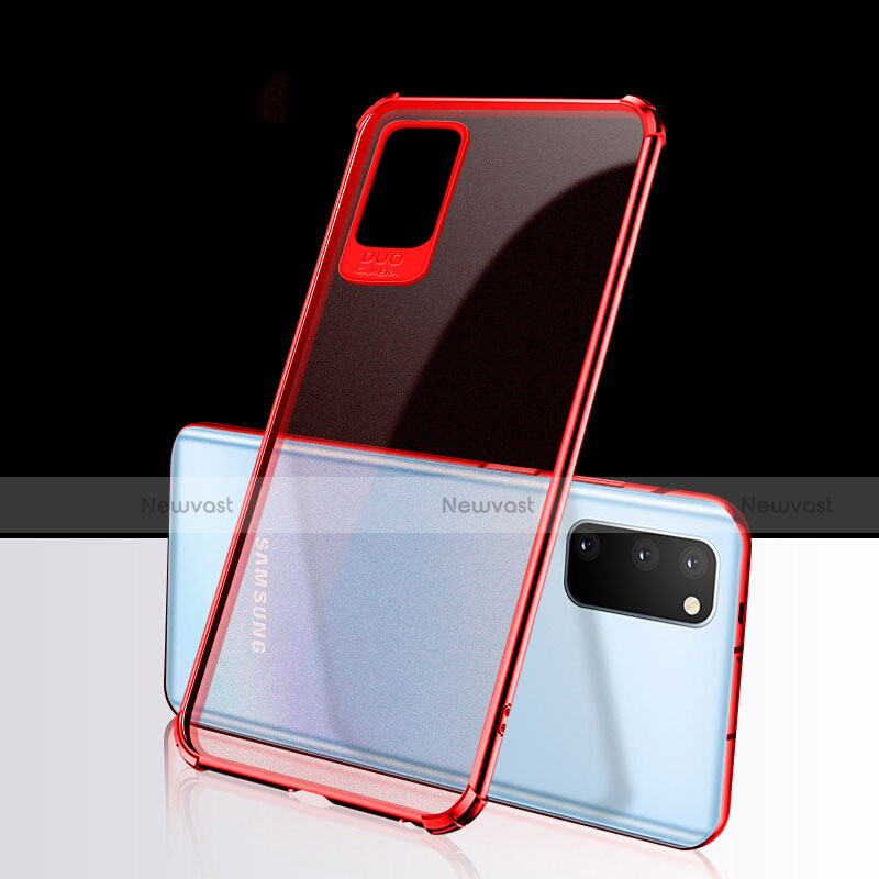 Ultra-thin Transparent TPU Soft Case Cover S03 for Samsung Galaxy S20 Plus Red
