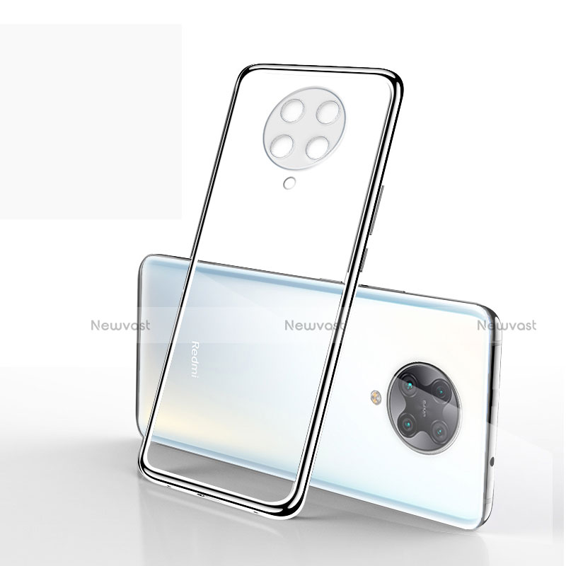 Ultra-thin Transparent TPU Soft Case Cover S03 for Xiaomi Poco F2 Pro Silver