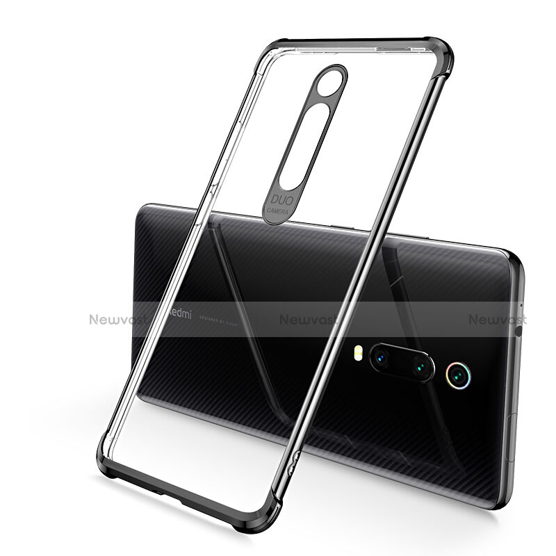 Ultra-thin Transparent TPU Soft Case Cover S03 for Xiaomi Redmi K20 Black