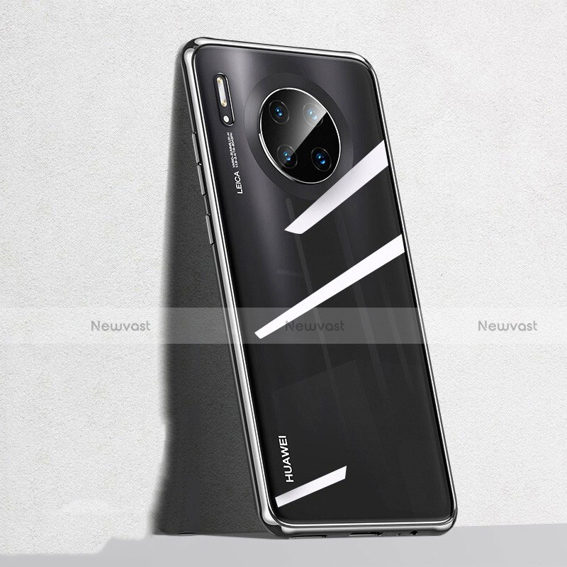 Ultra-thin Transparent TPU Soft Case Cover S04 for Huawei Mate 30 Black