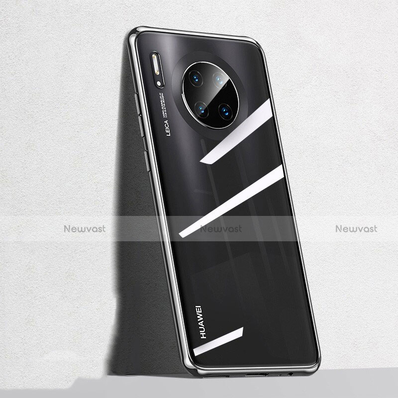 Ultra-thin Transparent TPU Soft Case Cover S04 for Huawei Mate 30E Pro 5G Black