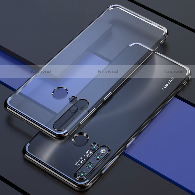 Ultra-thin Transparent TPU Soft Case Cover S04 for Huawei P20 Lite (2019) Black