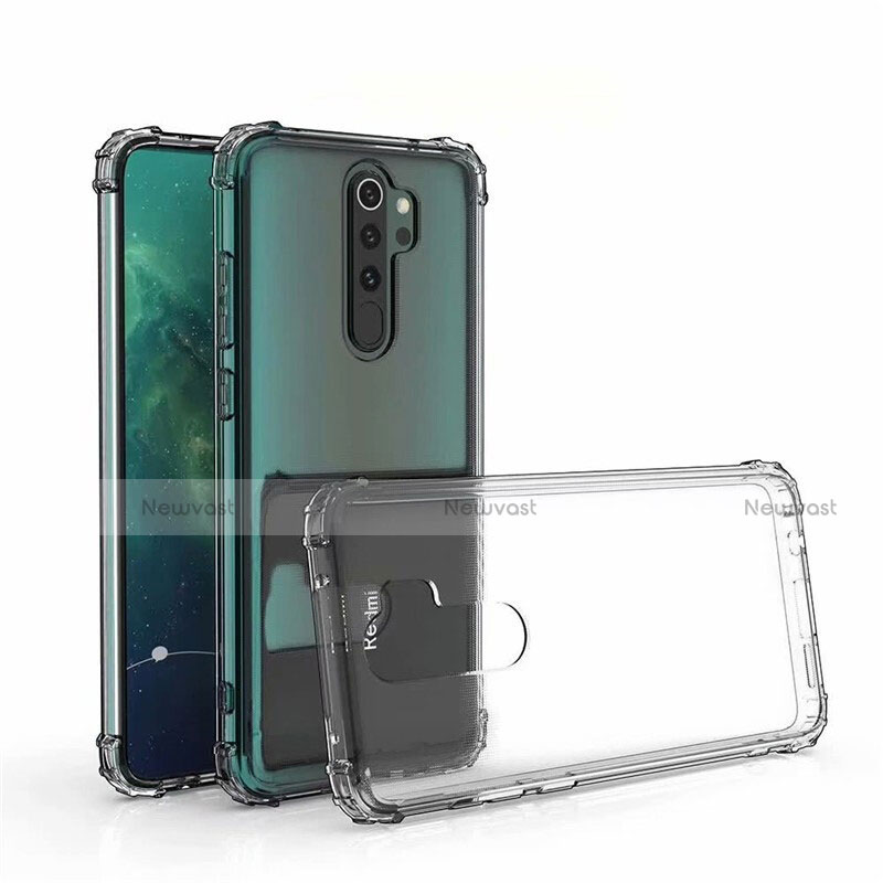 Ultra-thin Transparent TPU Soft Case Cover S04 for Xiaomi Redmi Note 8 Gray