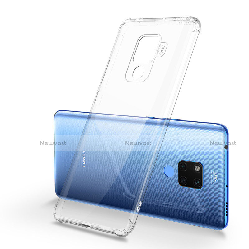 Ultra-thin Transparent TPU Soft Case Cover S05 for Huawei Mate 20 X 5G Clear