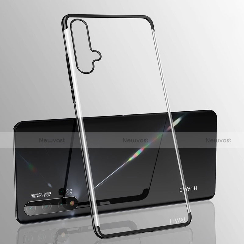 Ultra-thin Transparent TPU Soft Case Cover S05 for Huawei Nova 5 Black