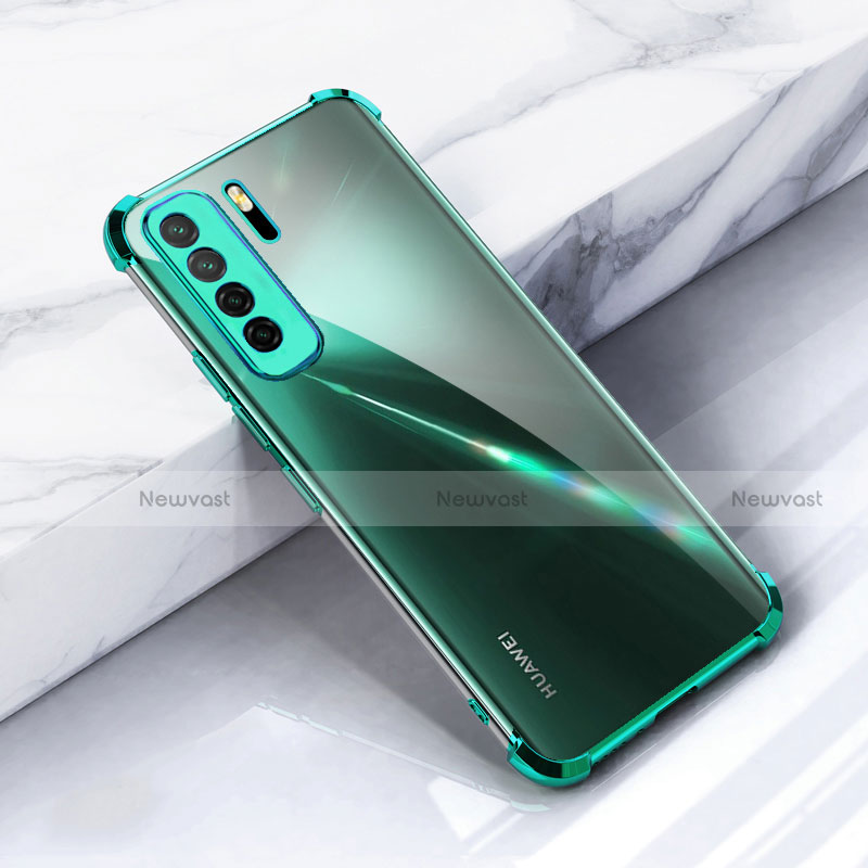 Ultra-thin Transparent TPU Soft Case Cover S05 for Huawei Nova 7 SE 5G Green